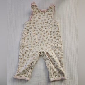 The Children's Place Cream Baby Romper with Bear Print
